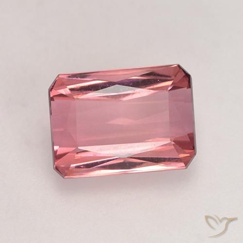 2.44ct Naturale Rosa intenso Tormalina, Taglio smeraldo, VVS-VS