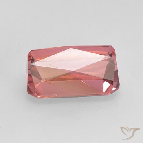 Tormalina Rosa rossastra naturale da 2.45 ct, Ottagonale / Taglio smeraldo, SI