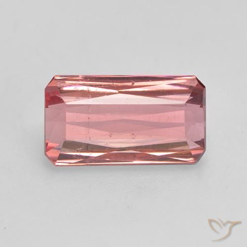2.64ct Naturale Rosa intenso Tormalina, Taglio smeraldo, SI