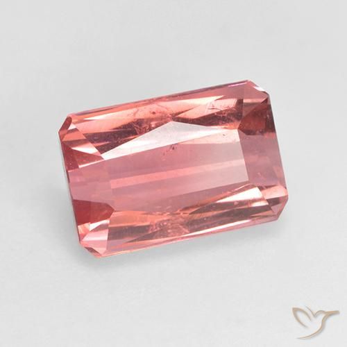 Tormalina Rosa arancio intenso Deep naturale da 2.38 ct, Ottagonale / Taglio smeraldo, VS