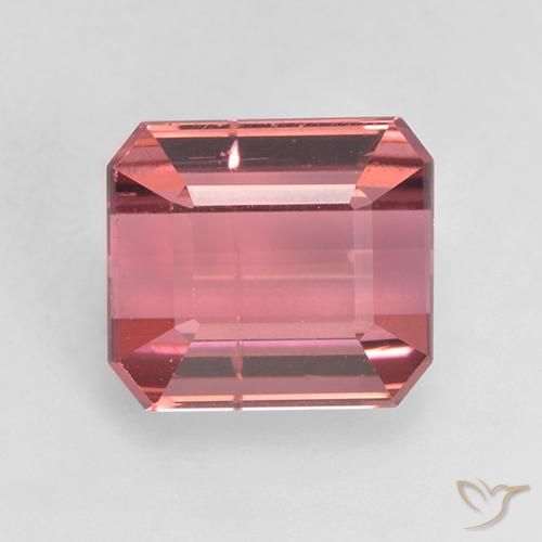 Tormalina Rosa rossastra naturale da 2.43 ct, Ottagonale / Taglio smeraldo, SI