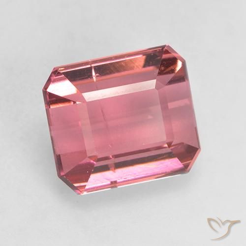 Tormalina Rosa rossastra naturale da 2.43 ct, Ottagonale / Taglio smeraldo, SI