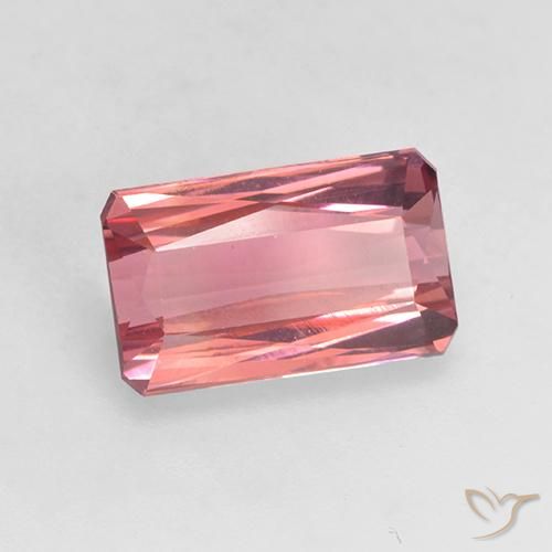 Tormalina Rosa scuro naturale da 2.42 ct, Ottagonale / Taglio smeraldo, VVS-VS