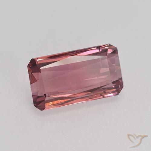 Tormalina Rosa scuro naturale da 3.20 ct, Ottagonale / Taglio smeraldo, VS-SI