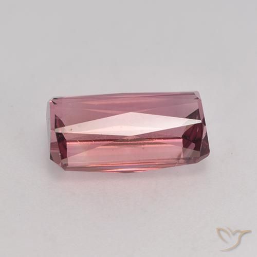 Tormalina Rosa scuro naturale da 3.20 ct, Ottagonale / Taglio smeraldo, VS-SI