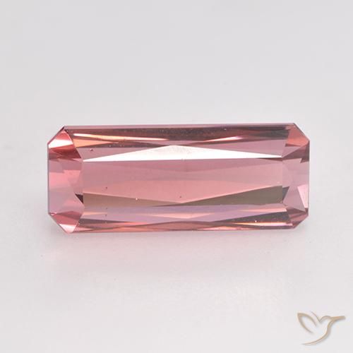 Tormalina Rosa arancio naturale da 3.39 ct, Ottagonale / Taglio smeraldo, VVS-VS