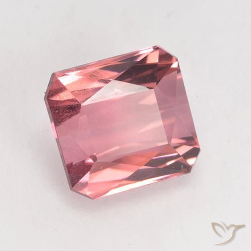Tormalina Rosa medio naturale da 3.10 ct, Ottagonale / Taglio smeraldo, VS