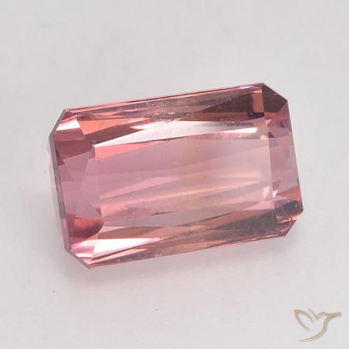 Tormalina Viola reale naturale da 3.73 ct, Ottagonale / Taglio smeraldo, VS