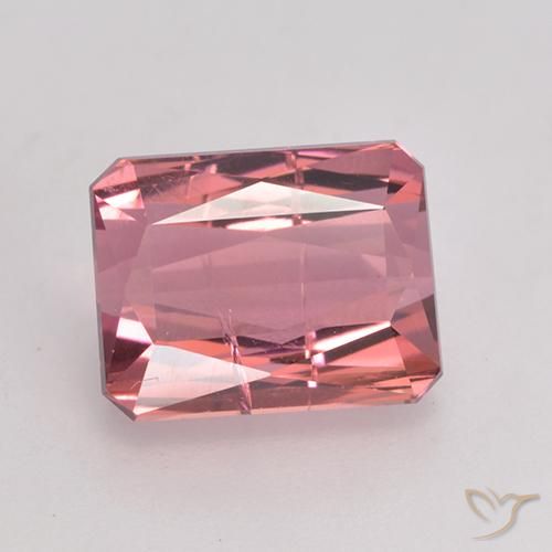 3.41ct Naturale Viola reale Tormalina, Taglio smeraldo, SI