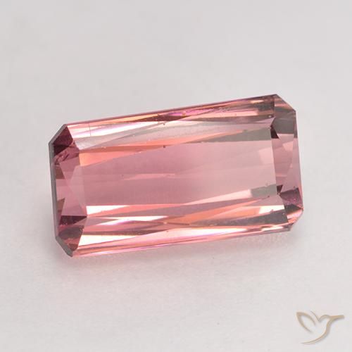 Tormalina Rosa intenso naturale da 3.59 ct, Ottagonale / Taglio smeraldo, VS-SI