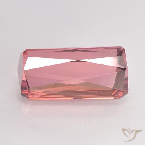 Tormalina Rosa intenso naturale da 3.59 ct, Ottagonale / Taglio smeraldo, VS-SI