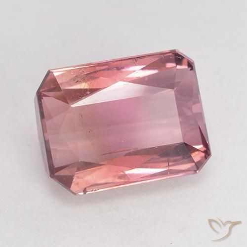 Tormalina Rosa medio naturale da 3.36 ct, Ottagonale / Taglio smeraldo, SI