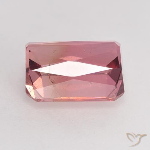 Tormalina Rosa medio naturale da 3.36 ct, Ottagonale / Taglio smeraldo, SI