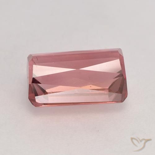 Tormalina Rosa arancio naturale da 2.57 ct, Taglio smeraldo, VVS-VS