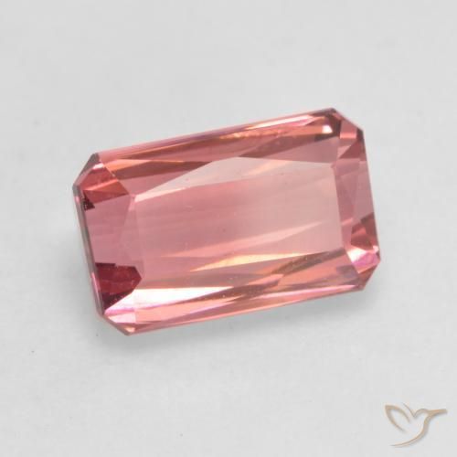 Tormalina Rosa medio naturale da 2.19 ct, Ottagonale / Taglio smeraldo, VVS-VS