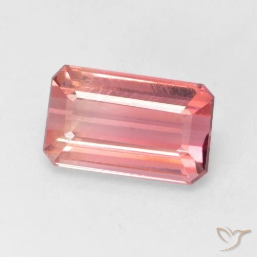 Tormalina Rosa medio naturale da 2.37 ct, Ottagonale / Taglio smeraldo, VS