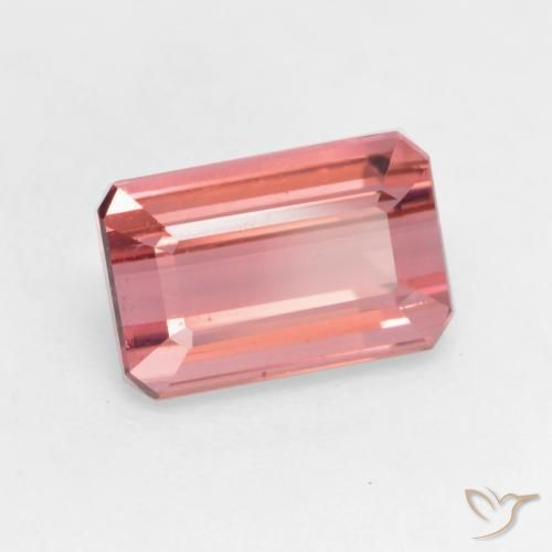 Tormalina Rosa scuro naturale da 2.05 ct, Ottagonale / Taglio smeraldo, VS