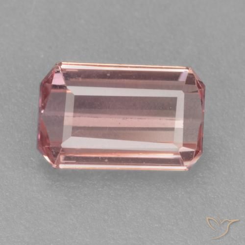 Tormalina Rosa intenso rosa naturale da 0.86 ct, Ottagonale / Taglio smeraldo, VVS-VS