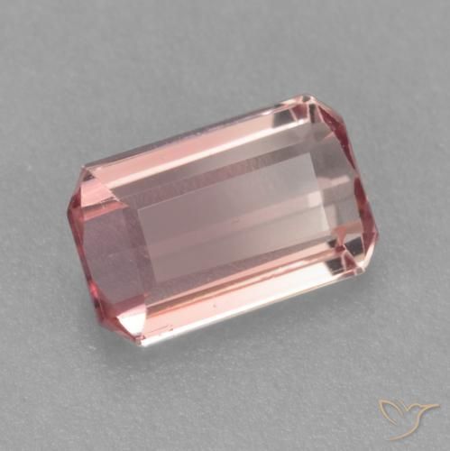 Tormalina Rosa intenso rosa naturale da 0.86 ct, Ottagonale / Taglio smeraldo, VVS-VS