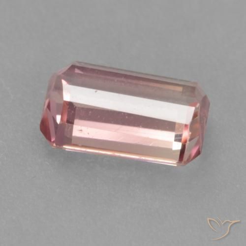 Tormalina Rosa intenso rosa naturale da 0.86 ct, Ottagonale / Taglio smeraldo, VVS-VS