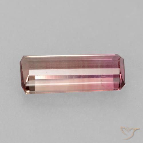 Tormalina Rosa arancio naturale da 1.49 ct, Ottagonale / Taglio smeraldo, VS