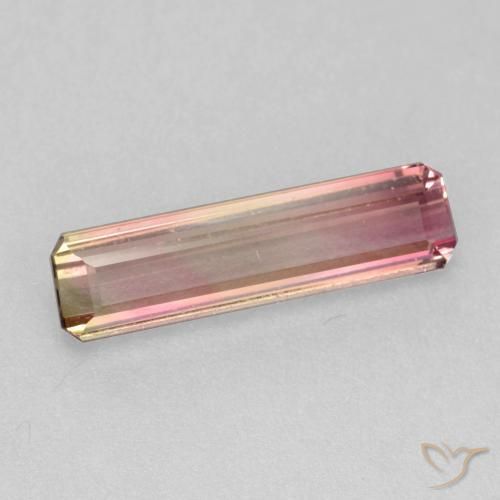 Tormalina Rosa arancio naturale da 1.86 ct, Ottagonale / Taglio smeraldo, VS