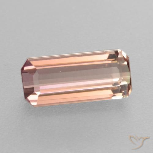 Tormalina Rosa chiaro naturale da 1.65 ct, Ottagonale / Taglio smeraldo, VVS-VS