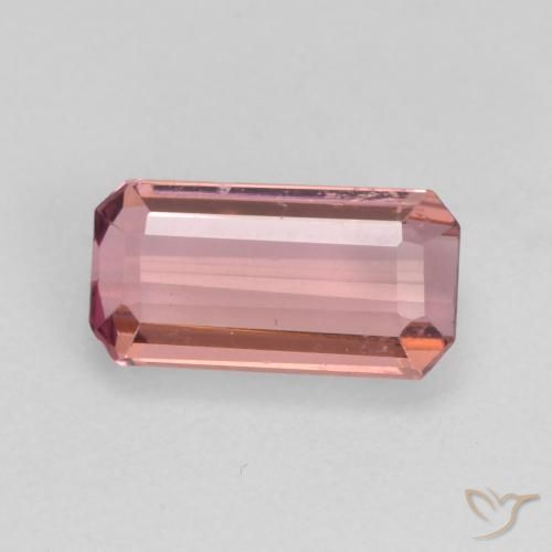 Tormalina Rosa arancio naturale da 1.16 ct, Ottagonale / Taglio smeraldo, VS