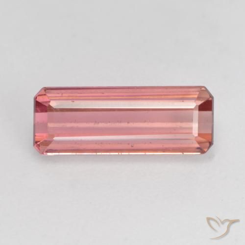 1.33ct Naturale Rosa medio Tormalina, Taglio smeraldo, VS