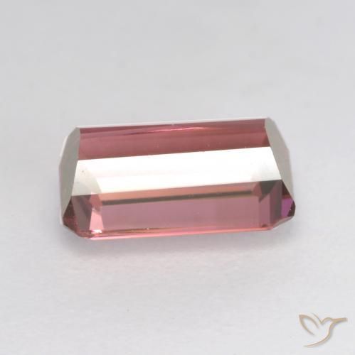 Tormalina Rosa arancio intenso Deep naturale da 1.07 ct, Ottagonale / Taglio smeraldo, VS