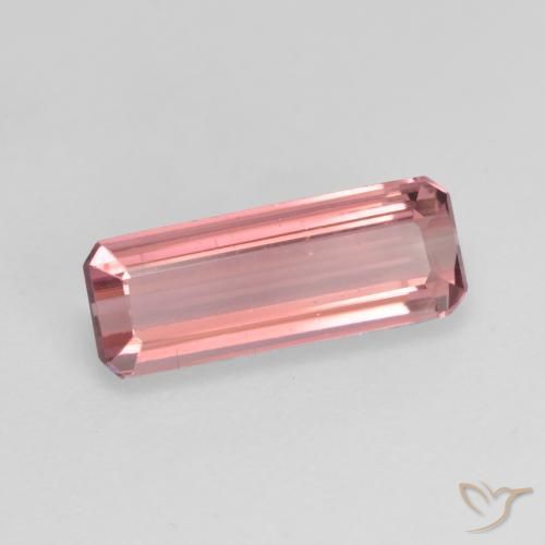 Tormalina Rosa arancio intenso Deep naturale da 1.54 ct, Ottagonale / Taglio smeraldo, VS