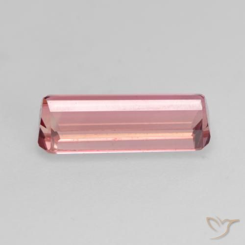 Tormalina Rosa arancio intenso Deep naturale da 1.54 ct, Ottagonale / Taglio smeraldo, VS