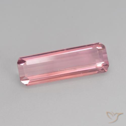 Tormalina Rosa chiaro naturale da 1.45 ct, Ottagonale / Taglio smeraldo, VS