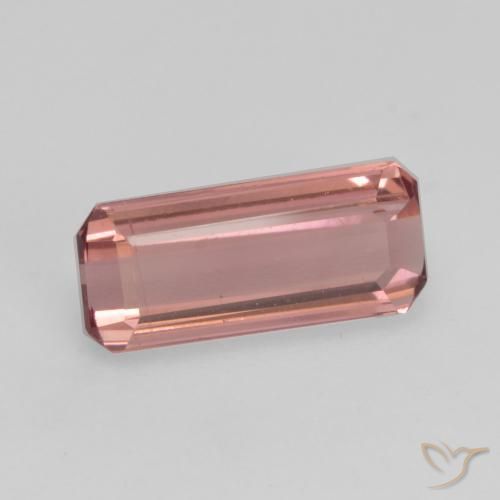 Tormalina Rosa arancio naturale da 1.21 ct, Ottagonale / Taglio smeraldo, VS-SI
