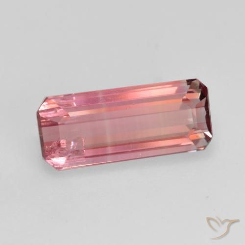 Tormalina Rosa arancio naturale da 1.16 ct, Ottagonale / Taglio smeraldo, VS-SI