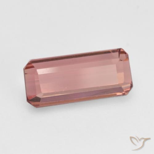 Tormalina Rosa medio naturale da 1.37 ct, Ottagonale / Taglio smeraldo, VVS-VS