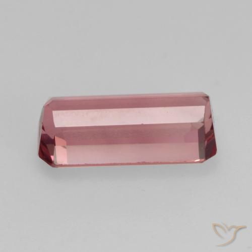 Tormalina Rosa intenso naturale da 1.26 ct, Ottagonale / Taglio smeraldo, VS
