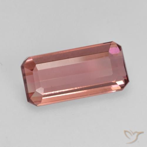 Tormalina Rosa medio naturale da 1.36 ct, Ottagonale / Taglio smeraldo, VVS-VS