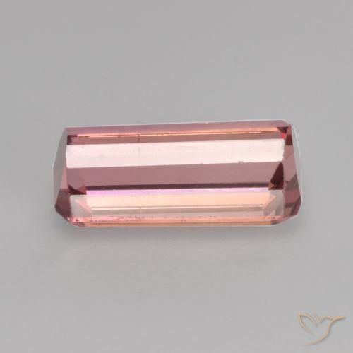 Tormalina Rosa arancio naturale da 1.44 ct, Ottagonale / Taglio smeraldo, VVS-VS