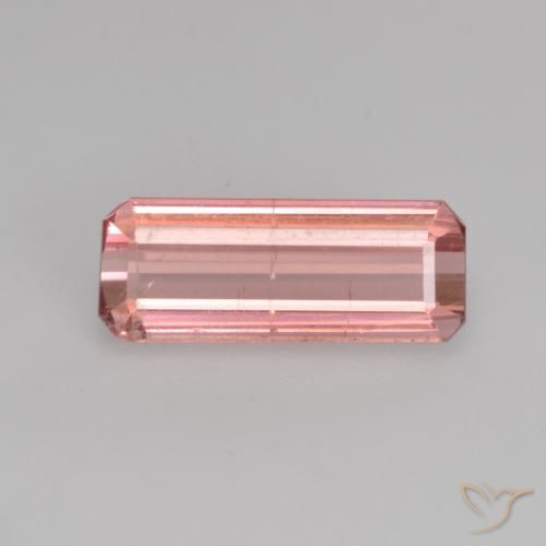 1.14ct Naturale Rosa gomma da masticare Tormalina, Taglio smeraldo, SI