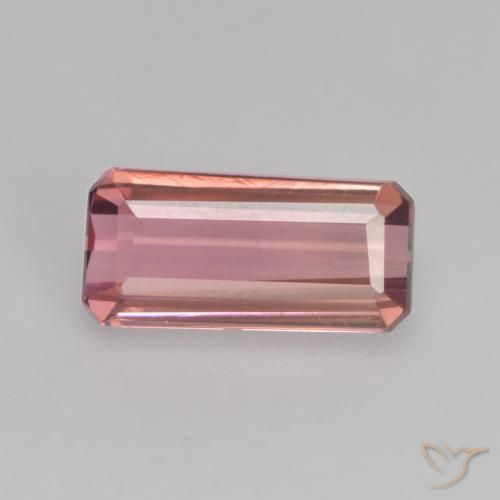 Tormalina Rosa medio naturale da 1.16 ct, Ottagonale / Taglio smeraldo, VVS-VS