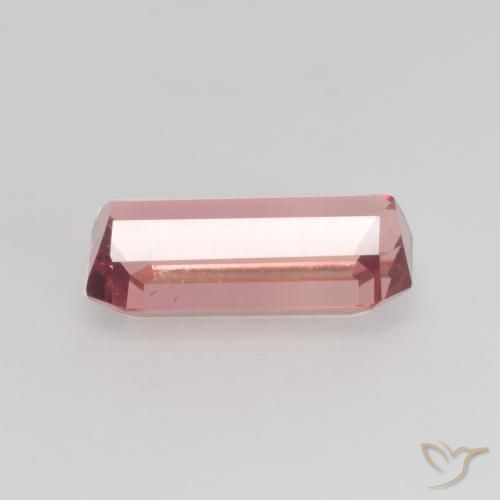 Tormalina Rosa rossastra naturale da 1.04 ct, Ottagonale / Taglio smeraldo, VS