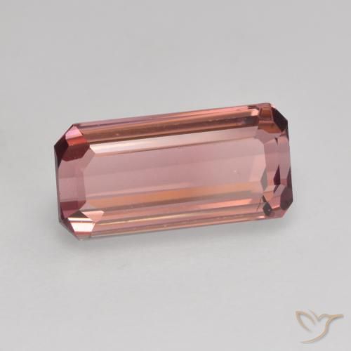 Tormalina Rosa rosa naturale da 1.88 ct, Ottagonale / Taglio smeraldo, VVS-VS