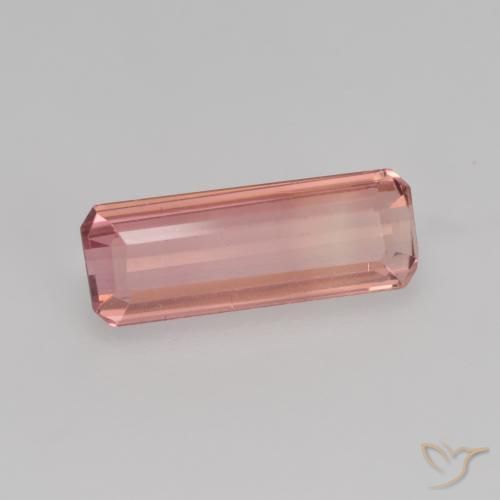 Tormalina Rosa terroso naturale da 1.14 ct, Ottagonale / Taglio smeraldo, VS