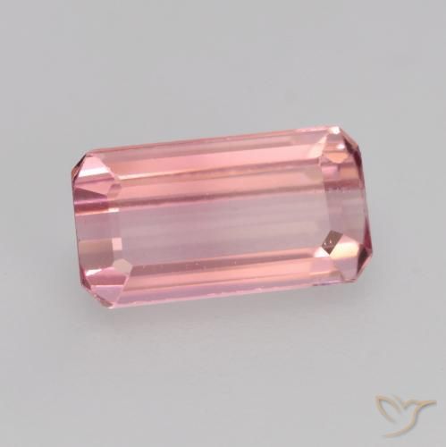 Tormalina Rosa gomma da masticare naturale da 0.92 ct, Ottagonale / Taglio smeraldo, VS