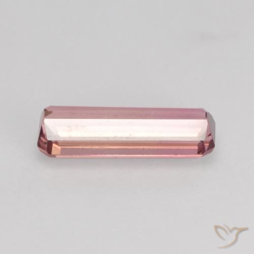 Tormalina Light Candy Apple Red naturale da 0.90 ct, Ottagonale / Taglio smeraldo, VS