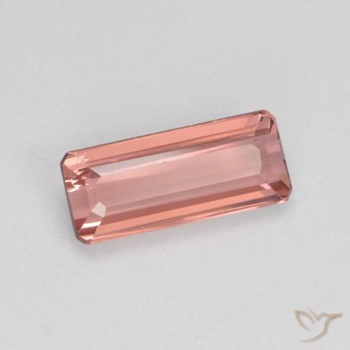 Tormalina Rosa medio-chiaro naturale da 0.97 ct, Ottagonale / Taglio smeraldo, VS