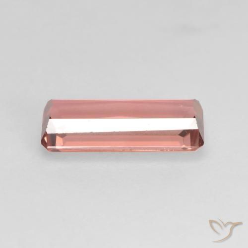Tormalina Rosa medio-chiaro naturale da 0.97 ct, Ottagonale / Taglio smeraldo, VS