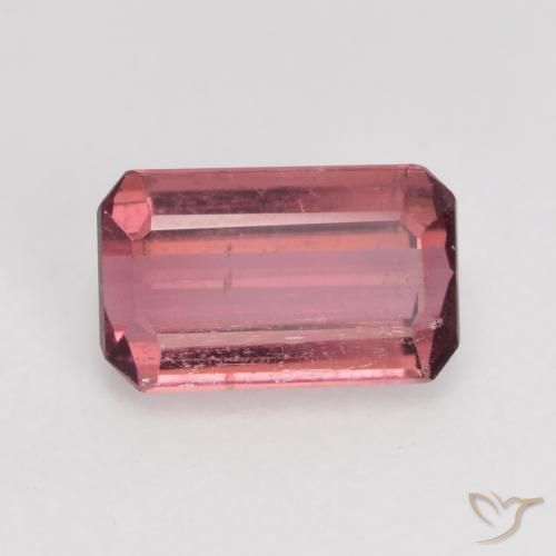 Tormalina Rosa viola naturale da 0.88 ct, Ottagonale / Taglio smeraldo, SI