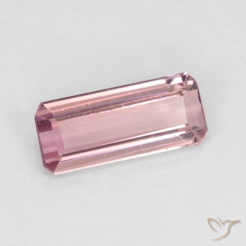 Tormalina Gomma da masticare rosa chiaro naturale da 1.86 ct, Ottagonale / Taglio smeraldo, VS